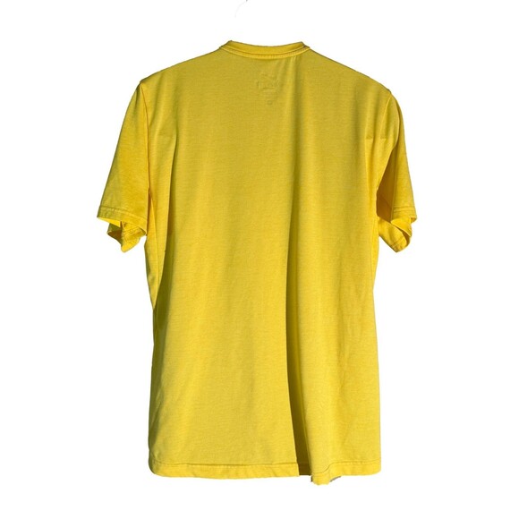 NIKE Dri-Fit Men's Short Sleeve Pull-Over Workout Yellow T-Shirt Large - Picture 3 of 5